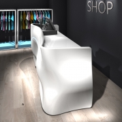 Desk sinuoso in Adamantx® by Massimiliano Settimelli Designer