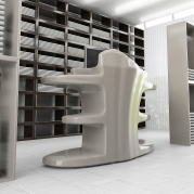 Desk Reception,Cassa Futuristico ed Elegante in Adamantx®, by Poli Maurizio Designer