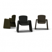 Amy Chair è realizzata in Adamantx® con Imbottitura.