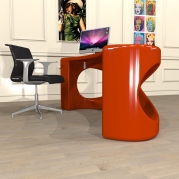 scrivania design THE MASK in Adamantx® by Sauro Tormentoni