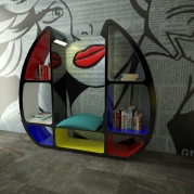 libreria design made in italy, bookcase made in italy