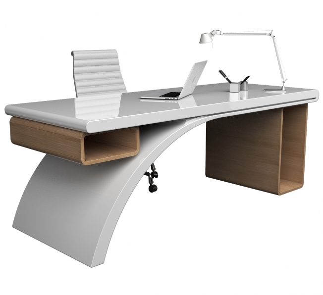 Desk Bridge in Adamantx® e Legno, by Studio Progettisti Associati
