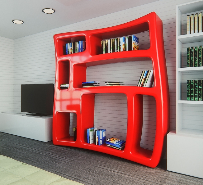 Libreria Design Boom in Adamantx® by Maurizio Poli