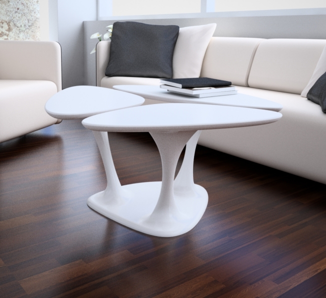 Tavolino in Adamantx®, designer Giovanni Bergamo